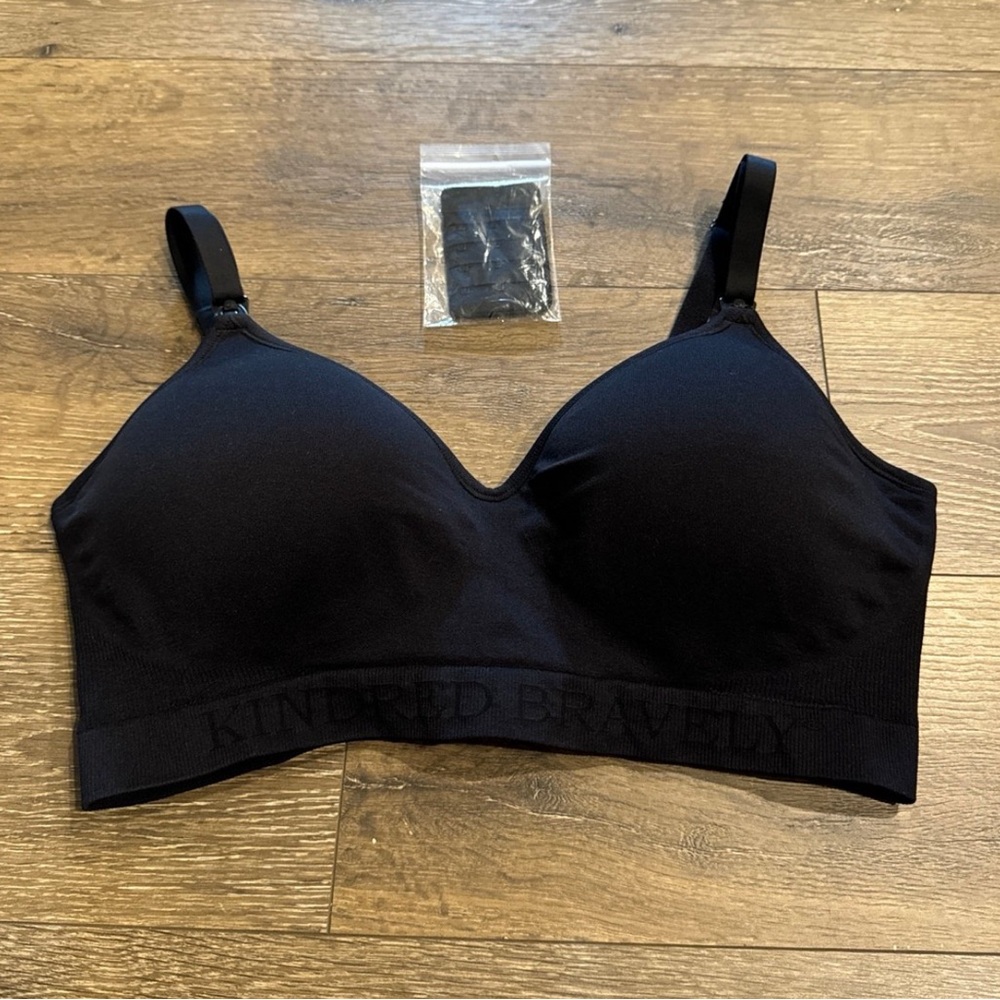 Kindred Bravely Signature Sublime Contour Nursing Bra Breastfeeding BLACK XL